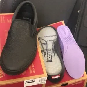 Vans Slip-on BMX x Courage Adams Black Elephant Embossed Leather PopCush Duracap PRODUCT DROP: VANS SLIP-ON BMX BY COURAGE ADAMS - DigBMX main image 4
